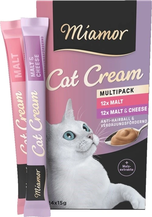 CREAM MIAMOR Cat Kreminis Malt - cat treats - 24x15g