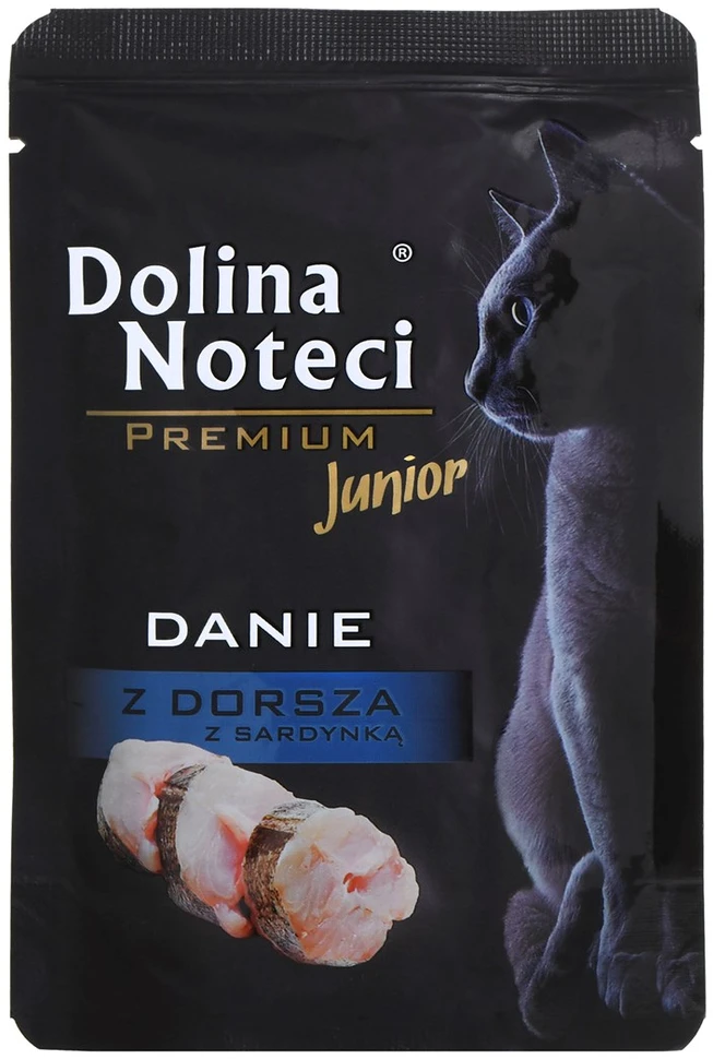 Dolina Noteci Premium Menkės ir sardinių patiekalas – drėgnas maistas kačiukams – 85g