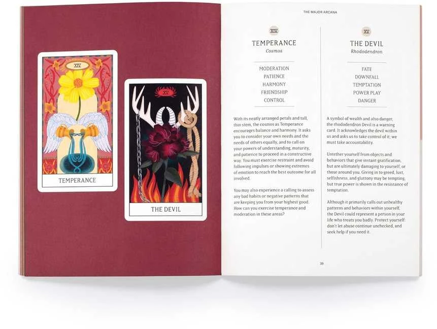 Kaddo Taro kortos FLORAL TAROT