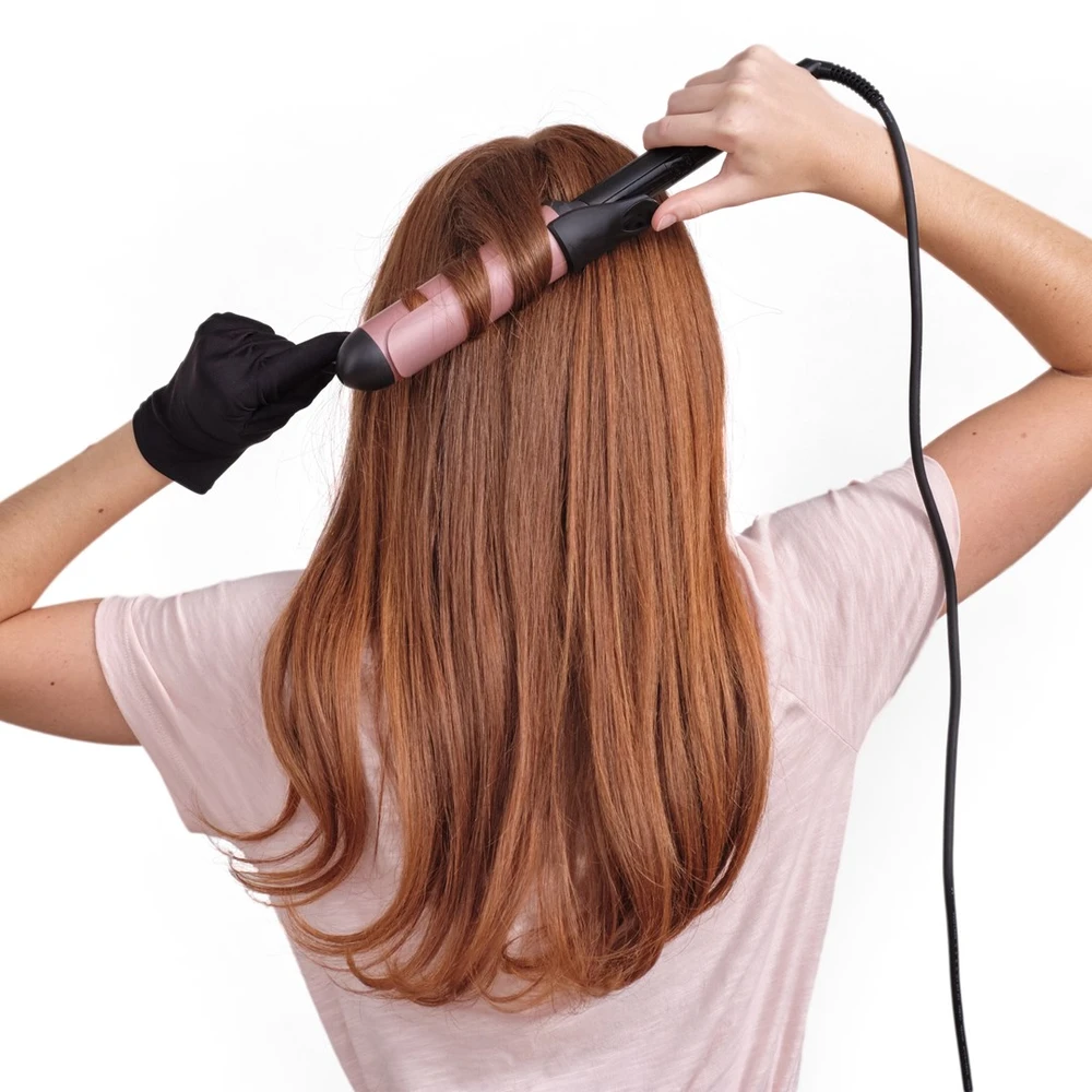 BaByliss C453E plaukų formavimo šukos Garbanojimo žnyplės Šiltas Juoda, Rožinė 2,5 m