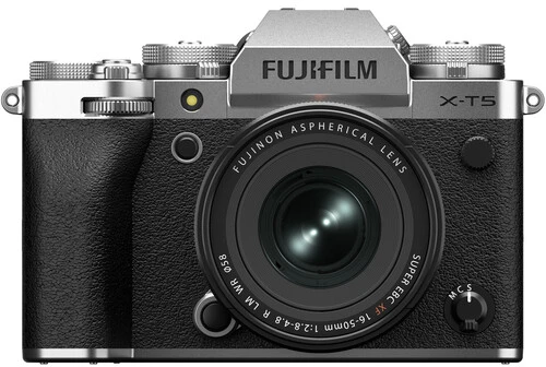 Sisteminis fotoaparatas FUJIFILM X-T5/XF16-50mmF2.8-4.8 R LM WR Sidabrinis (sidabrinis)