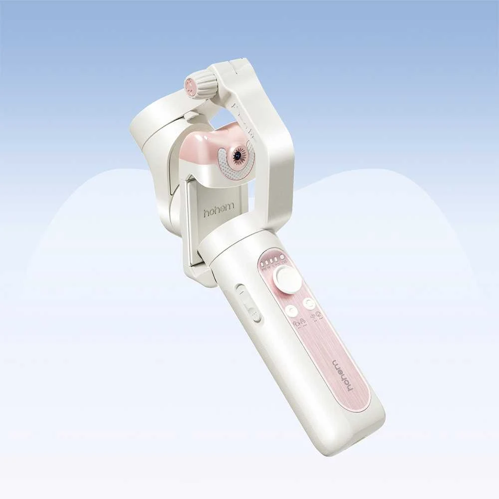 Kamera - Hohem iSteady V2s 3-Axis Gimbal for Smartphones Baltas/Rožinė