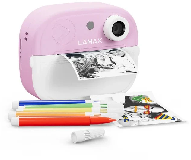 Vaikiška kamera LAMAX InstaKid2 Play, rožinė