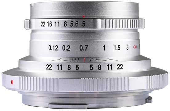 Kamera - Laowa 15mm f/5 Cookie FF, 110° AOV, 104g, Sidabrinė
