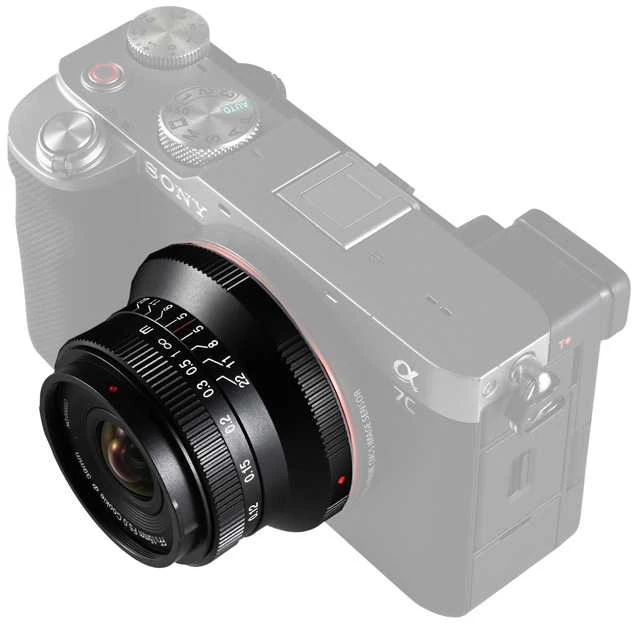 Kamera - Laowa 15mm f/5 Cookie FF Auto Aperture 110° Juodas