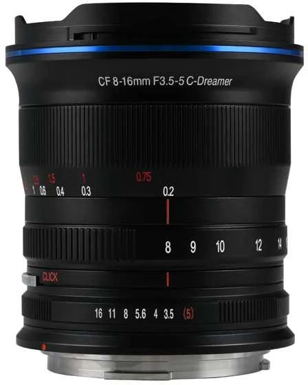 Kamera - Laowa 8-16mm f/3.5-5 Zoom CF Canon RF APS-C 20cm Focus