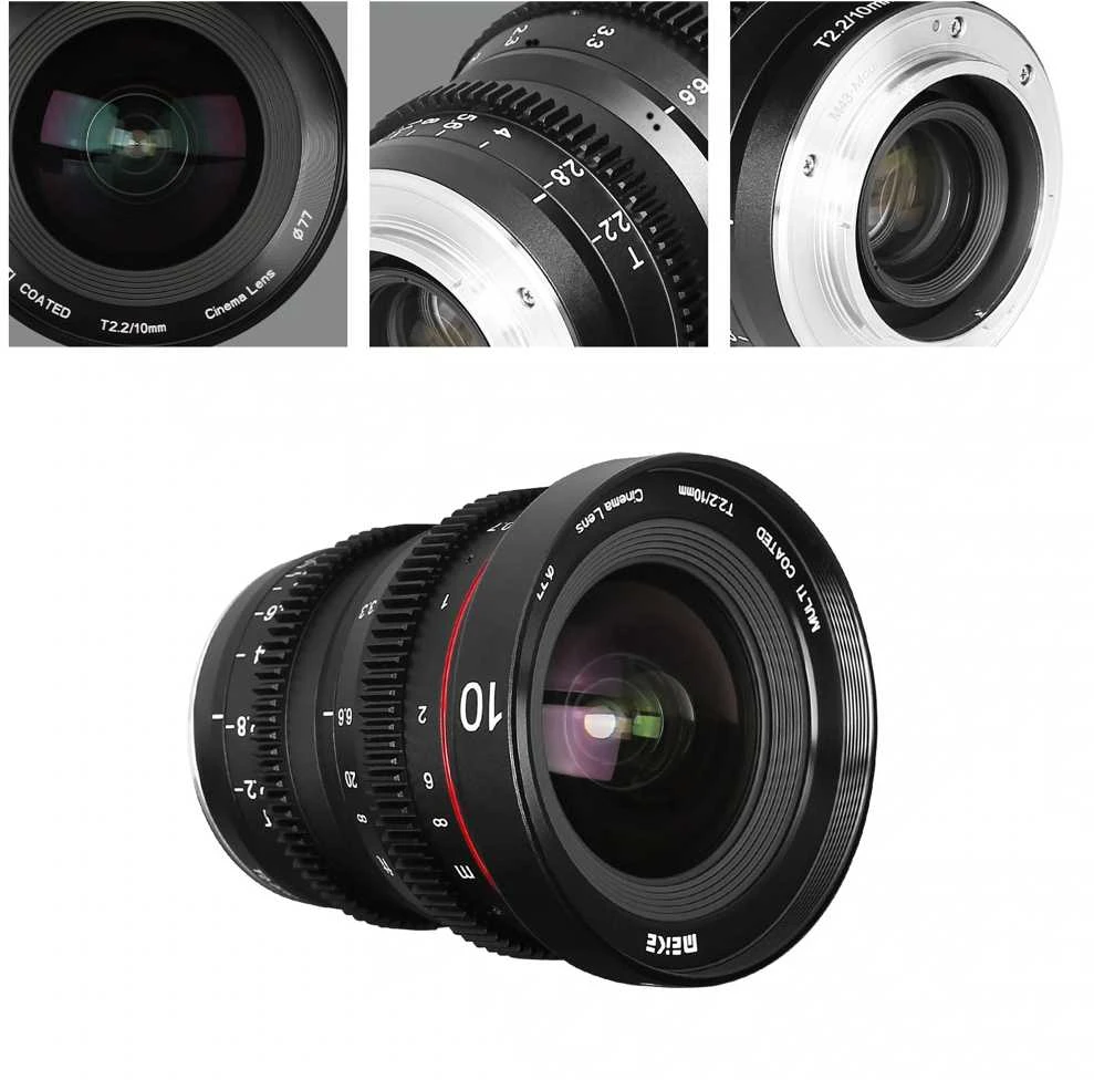 Kameros objektyvas - Meike MK 10mm T2.2 Cine Lens APS-C/MFT, Manual Focus