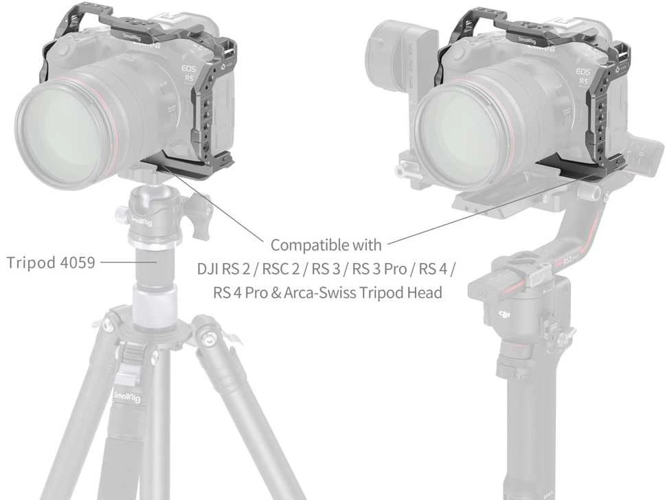 SmallRig 4977 HawkLock Quick Release Cage for Canon EOS R5 Mark II
