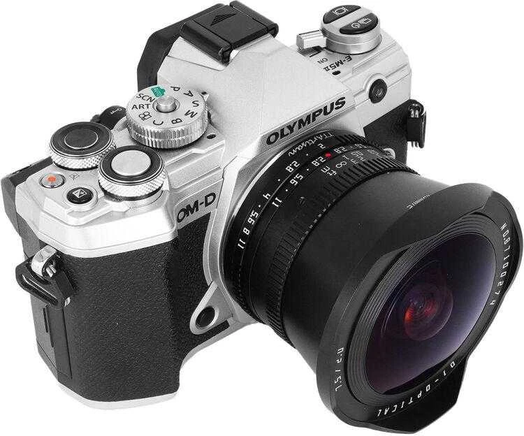 Kamera - TTArtisan 7.5mm F2.0 M43 Fisheye objektyvas, 180° matymo kampas