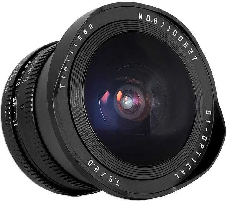 Kamera - TTArtisan 7.5mm F2.0 M43 Fisheye objektyvas, 180° matymo kampas