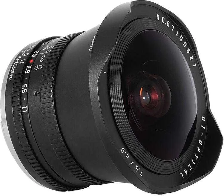 Kamera - TTArtisan 7.5mm F2.0 M43 Fisheye objektyvas, 180° matymo kampas