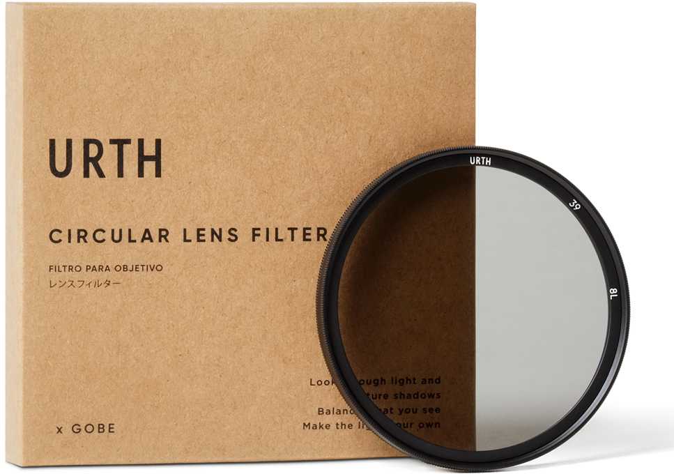 Kamera - Urth 39mm Apvalus Poliarizacijos Filtras, 8 Sluoksnių Nano Danga, Ultra Plonas Rėmelis
