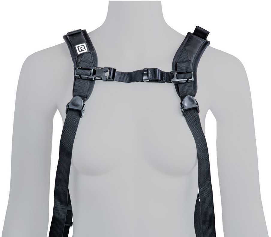 Micnova Kameros diržas - BlackRapid Double Slim X Extra Comfort, reguliuojamas, paminkštintas, juodas