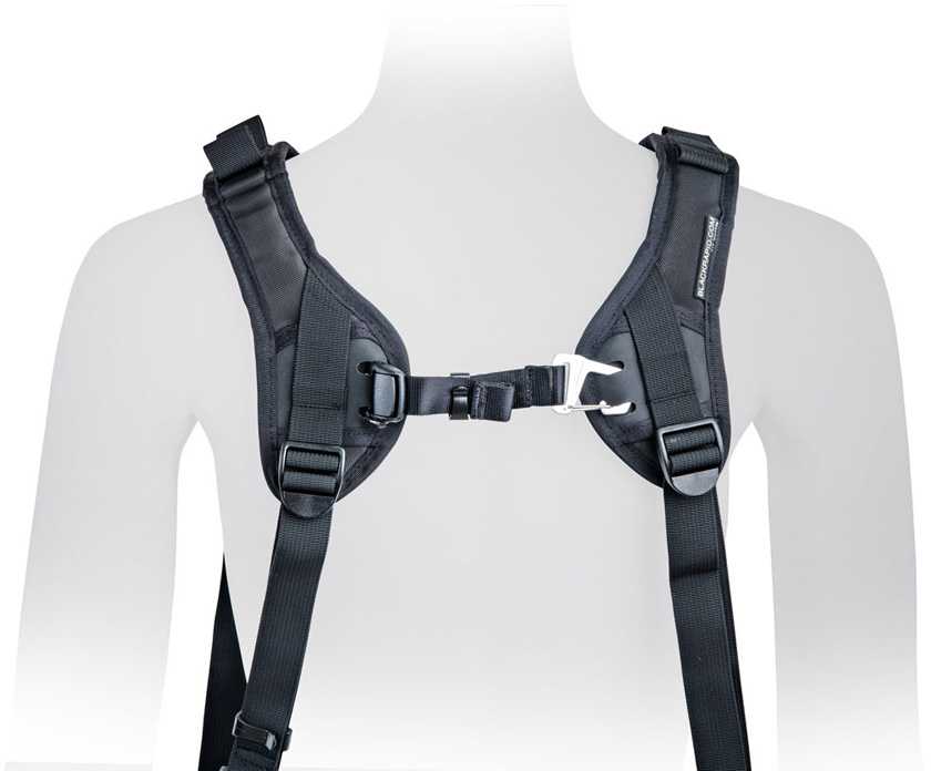 Micnova Kameros diržas - BlackRapid Double Slim X Extra Comfort, reguliuojamas, paminkštintas, juodas