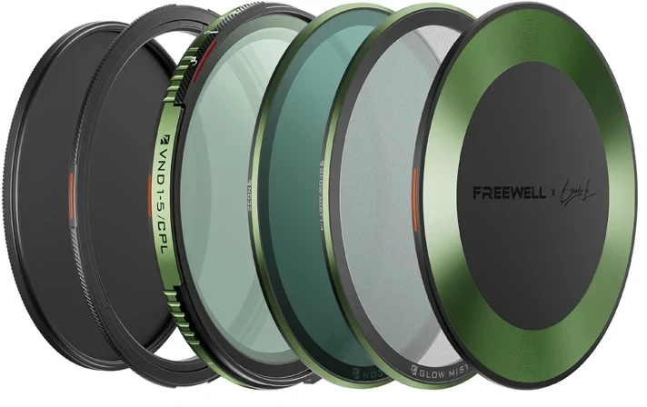 Kintamo židinio nuotolio ND/CPL filtro komplektas Freewell Brandon Li 95 mm