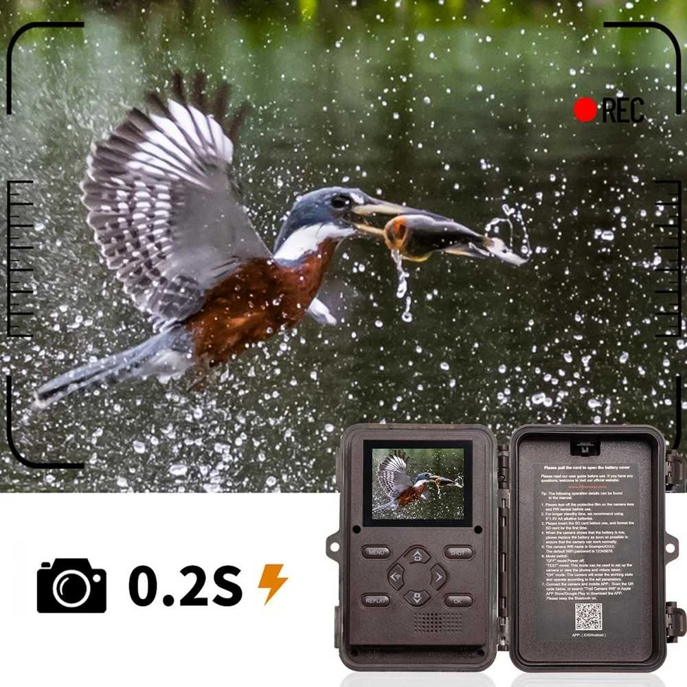 Kameros - K&F Concept KF35.127 4K 32MP Bluetooth Naktinis Matymas IP66