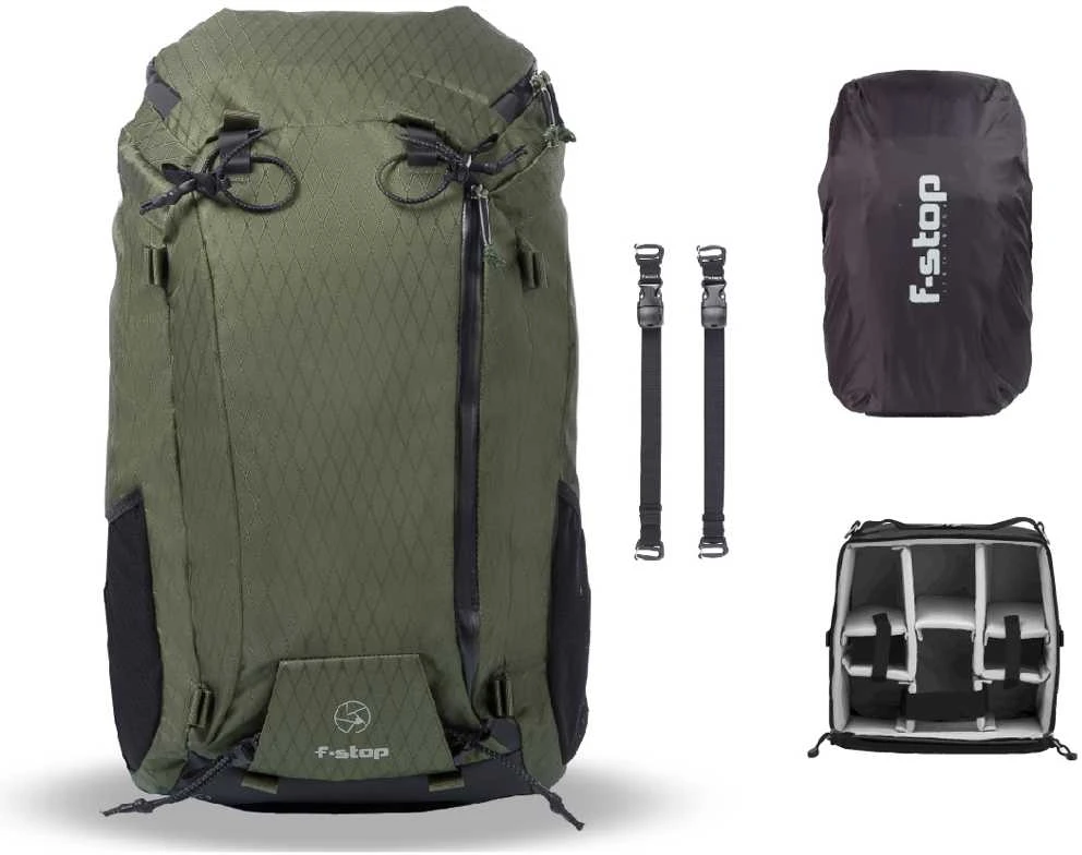Kameros krepšys - F-STOP DuraDiamond Ajna Essentials 37L kuprinė atspari orui Cypress