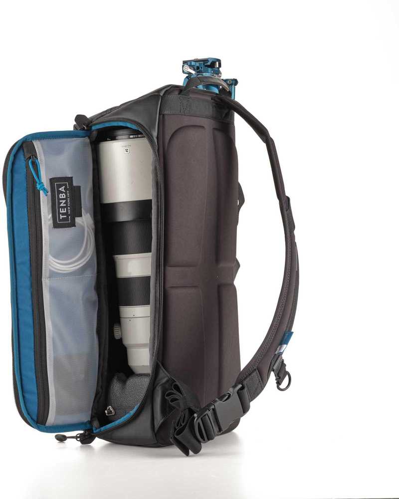 Kameros krepšys - Tenba Solstice v2 16L Sling Bag, paminkštinti skyriai, atsparus vandeniui, juodas