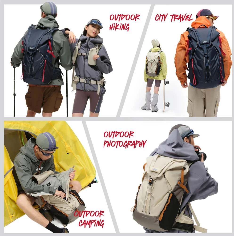 Kameros krepšys - VSGO Pocket Ranger 35L Expandable Off Baltas Žalias