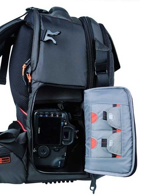 Kameros kuprinė - Benro Ranger 500N pritaikomi skyriai juoda