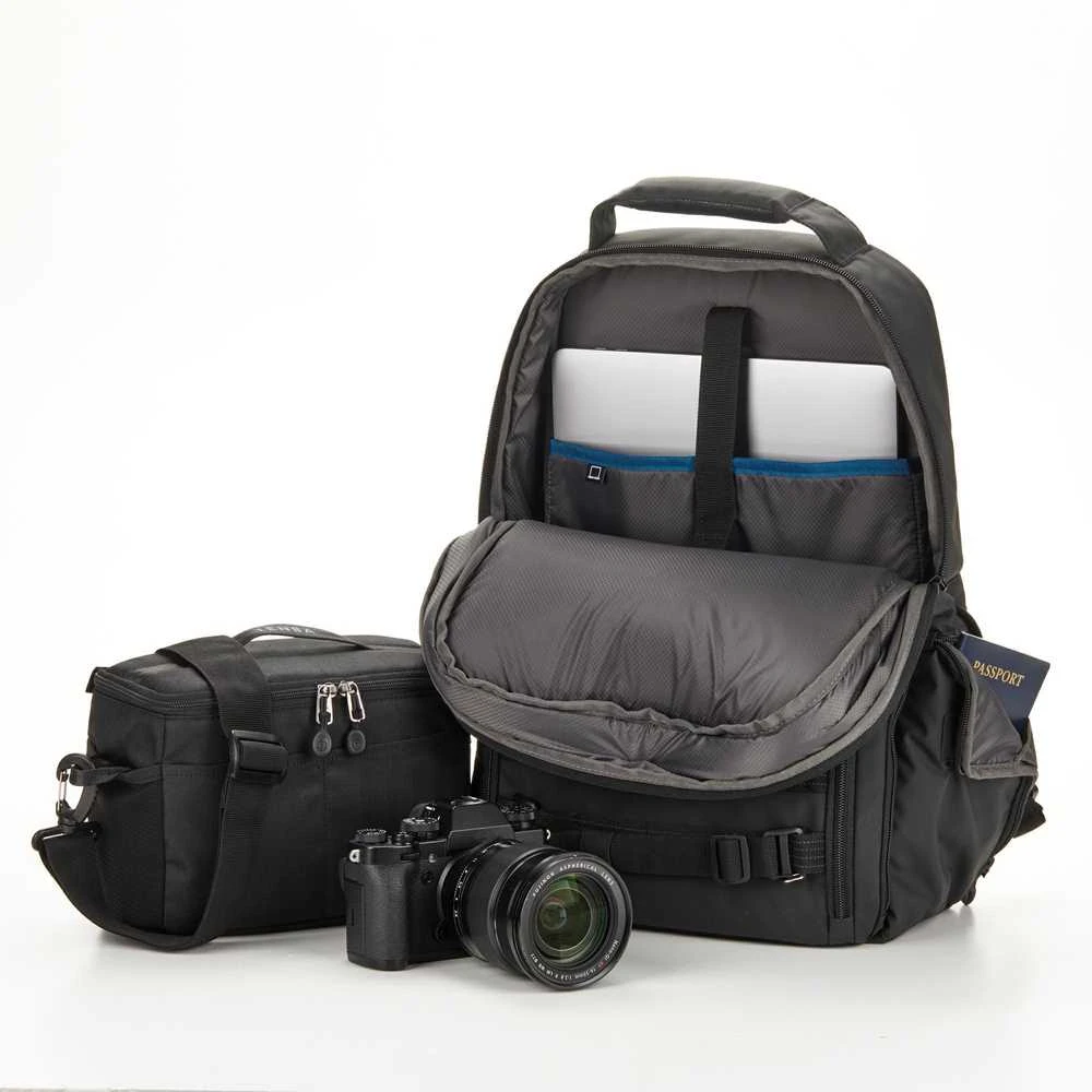 Kameros kuprinė - Tenba Axis v2 16L DSLR, nešiojamam kompiuteriui 16", planšetiniam kompiuteriui 12.9" juoda