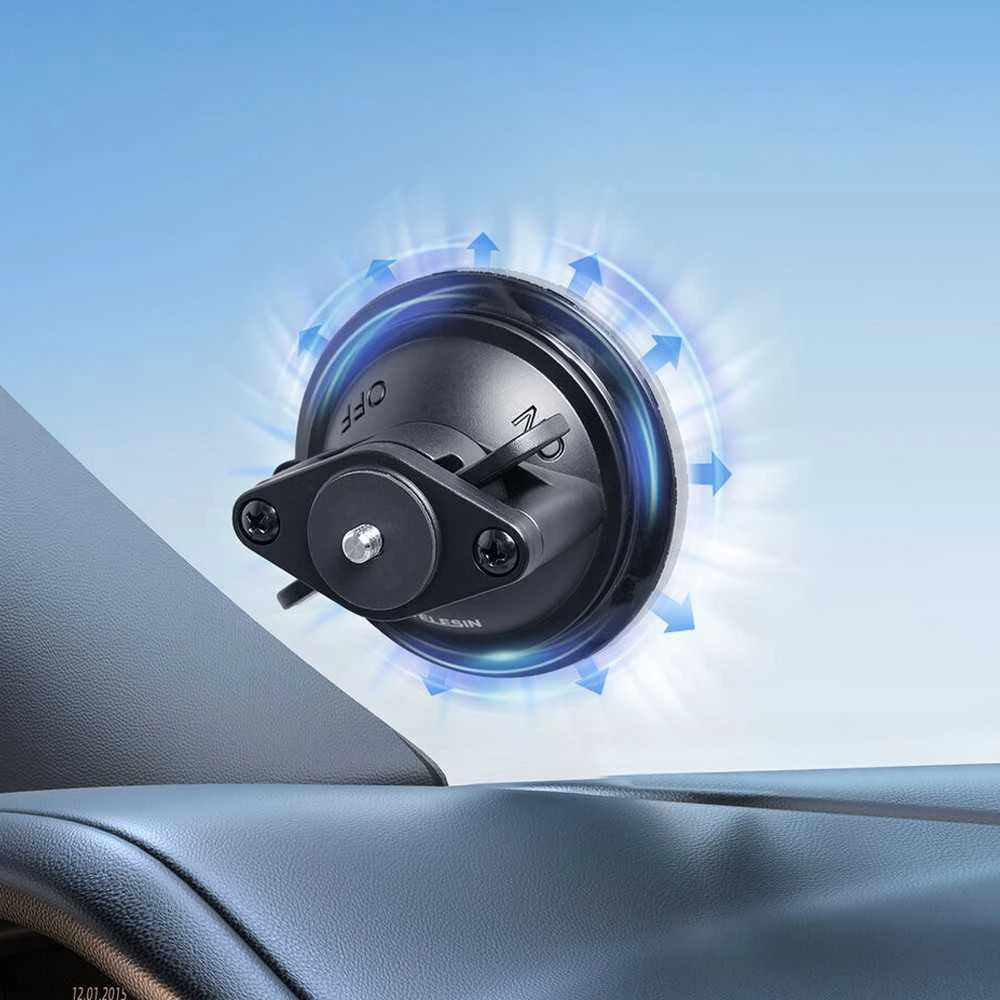 Magnetinio pagrindo ir siurbtuko pagrindo rinkinys TELESIN, skirtas Insta360 GO 3