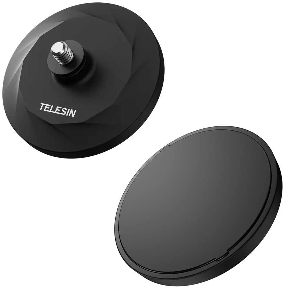 Magnetinio pagrindo ir siurbtuko pagrindo rinkinys TELESIN, skirtas Insta360 GO 3