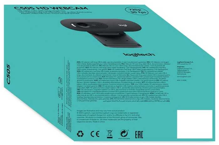 Internetinė kamera Logitech C505 HD webcam USB (960-001364)