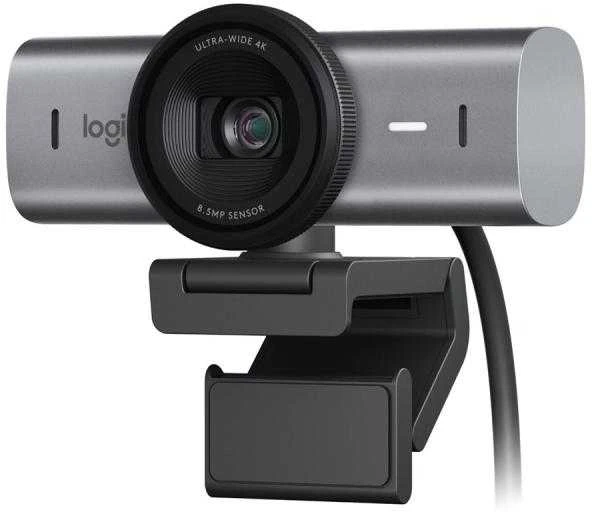 Logitech MX Brio 4K Ultra HD internetinė kamera, spalva: šviesiai pilka (960-001554)