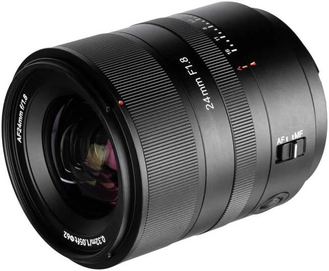 Kameros Objektyvas - 7Artisans AF 24mm F1.8 Autofocus Objektyvas Fujifilm X Kameroms Juodas