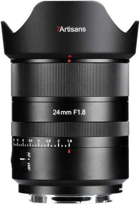 Kameros Objektyvas - 7Artisans AF 24mm F1.8 Autofocus Objektyvas Fujifilm X Kameroms Juodas