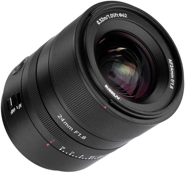 Kameros Objektyvas - 7Artisans AF 24mm F1.8 Autofocus Objektyvas Fujifilm X Kameroms Juodas