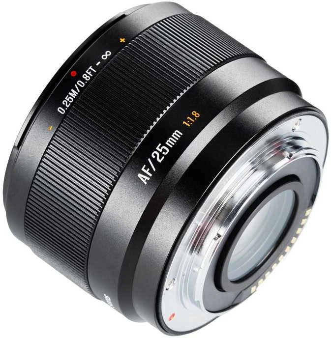 Nikkor Kameros Objektyvas - 7Artisans AF 25mm F1.8 Fujifilm X-Mount Metal Konstrukcija Juodas