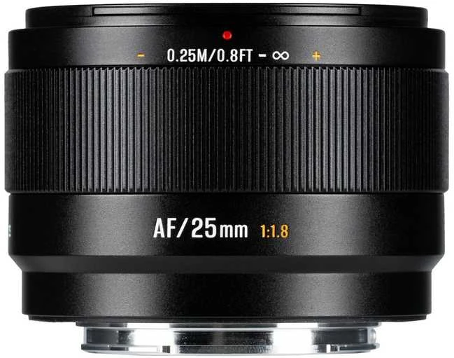 Nikkor Kameros Objektyvas - 7Artisans AF 25mm F1.8 Fujifilm X-Mount Metal Konstrukcija Juodas