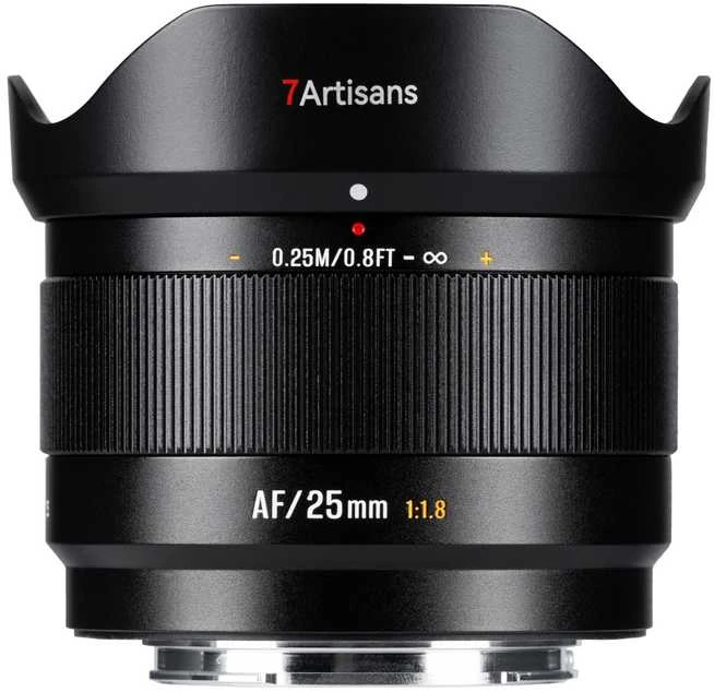 Nikkor Kameros Objektyvas - 7Artisans AF 25mm F1.8 Fujifilm X-Mount Metal Konstrukcija Juodas