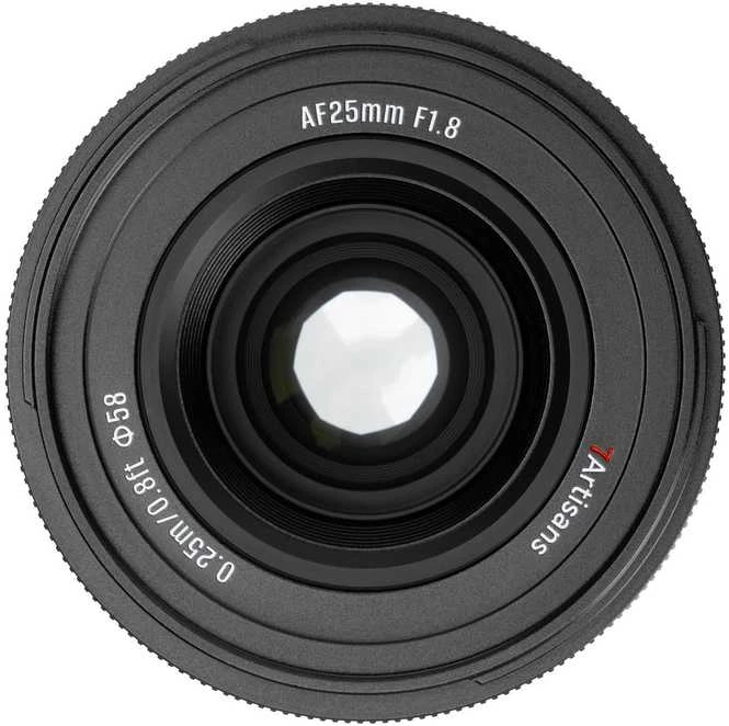 Nikkor Kameros Objektyvas - 7Artisans AF 25mm F1.8 Fujifilm X-Mount Metal Konstrukcija Juodas