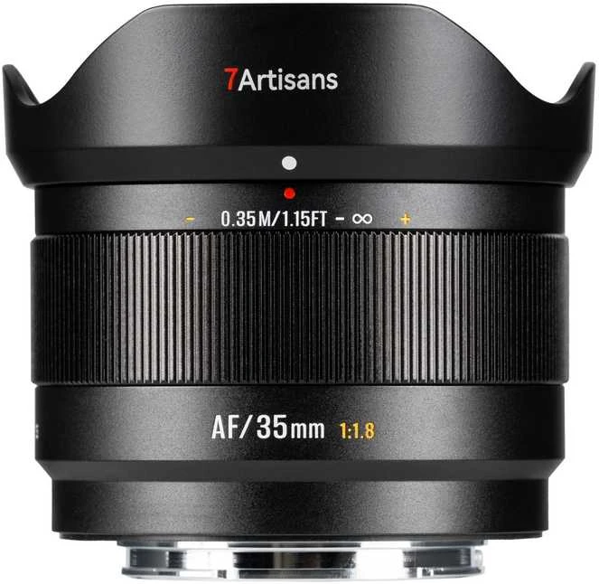Nikkor Kameros Objektyvas - 7Artisans AF 35mm F1.8 Fuji FX 52.5mm Juodas