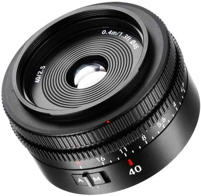 Kameros Objektyvas - 7Artisans AF 40mm F2.5 Sony E Mount Objektyvas, F2.5, Automatinis Fokusavimas, Juoda