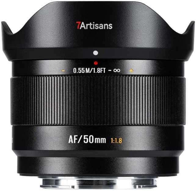 Nikkor Kameros Objektyvas - 7Artisans AF 50mm F1.8 Autofocus Objektyvas Fujifilm APS-C Juodas