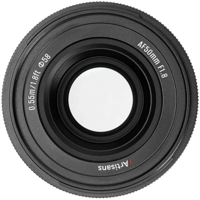 Nikkor Kameros Objektyvas - 7Artisans AF 50mm F1.8 Autofocus Objektyvas Fujifilm APS-C Juodas