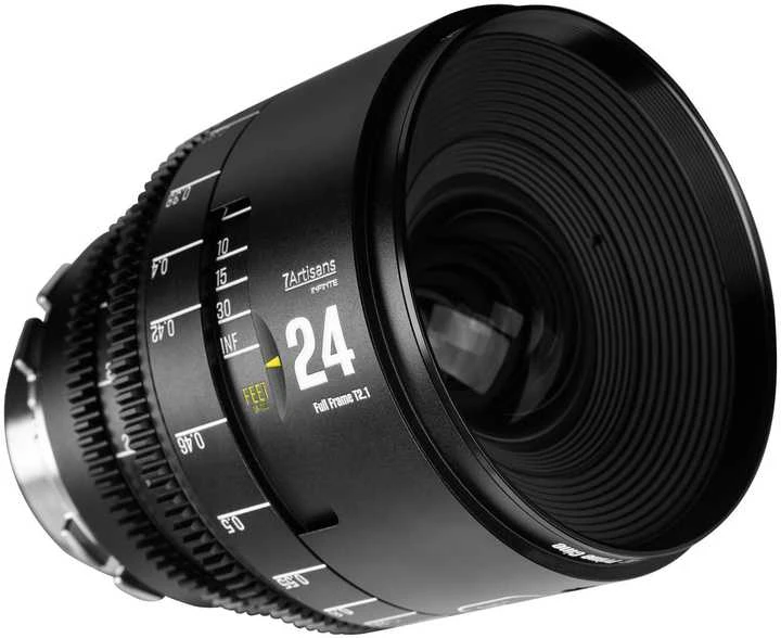 Nikkor Kameros Objektyvas - 7Artisans Infinite 24mm T2.1 PL Montavimo Rankinis Fokusavimo Objektyvas Juodas