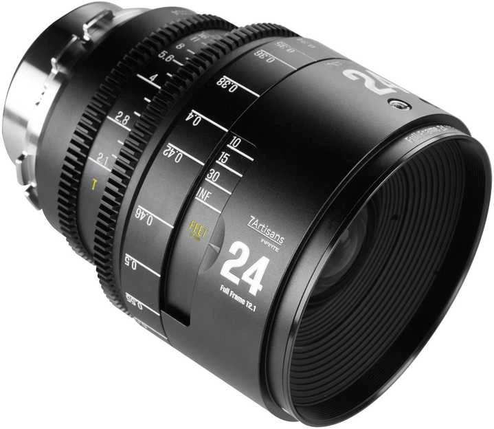 Nikkor Kameros Objektyvas - 7Artisans Infinite 24mm T2.1 PL Montavimo Rankinis Fokusavimo Objektyvas Juodas