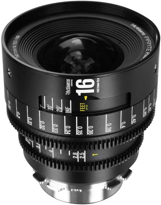 Nikkor Kameros Objektyvas - 7Artisans INFINTE 16mm T2.5 PL Montavimo Rankinis Fokusavimo Objektyvas Juodas