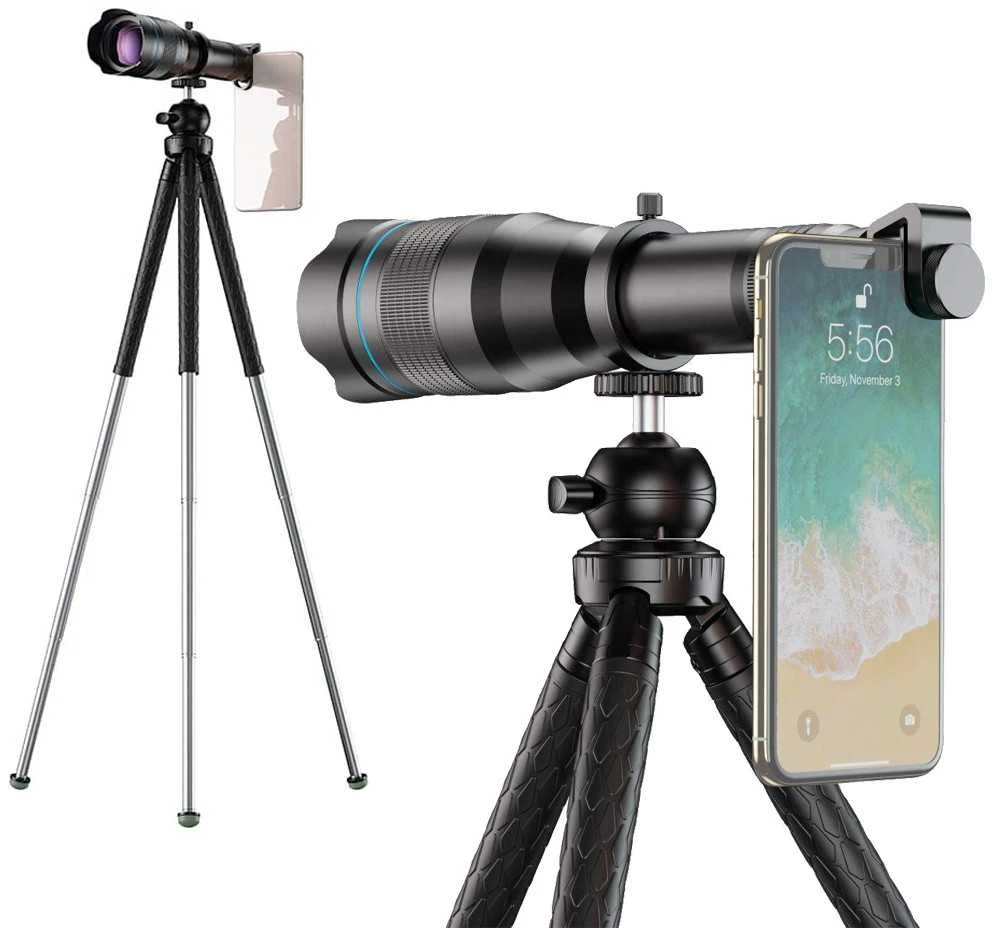 Kameros Objektyvas - Apexel APL-JS60 60x Telefoto Objektyvas su Stovu JJ09