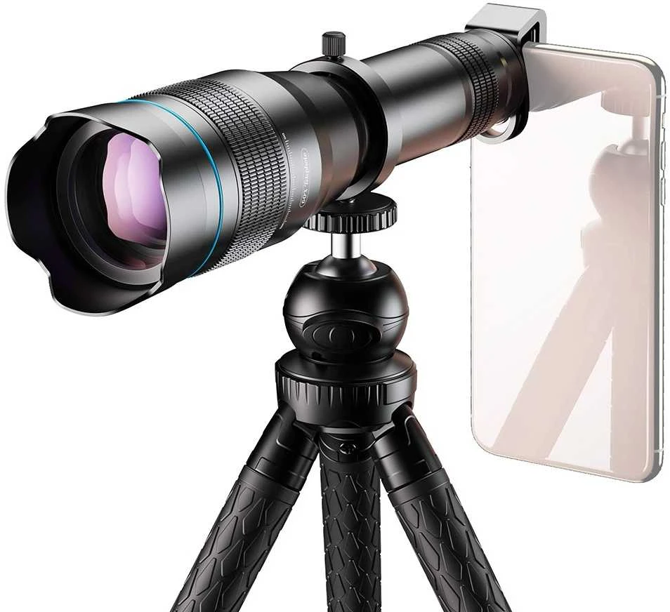 Kameros Objektyvas - Apexel APL-JS60 60x Telefoto Objektyvas su Stovu JJ09