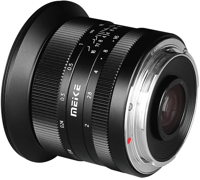 Kameros Objektyvas - Meike MK 12mm F2.0 Rankinis Fokusavimas, f/2.0, 20 cm, Juodas