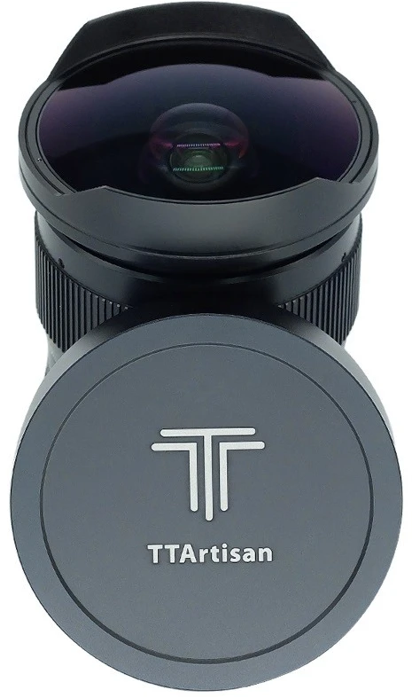 Kameros Objektyvas - TTArtisan 11mm F2.8 Fisheye Objektyvas, 180° Matymo Kampas, Metalinė Korpusas, Juoda