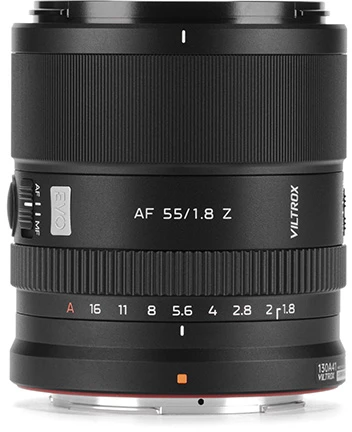 Kameros Objektyvas - Viltrox AF 55mm F1.8 EVO Nikon Z, Greitas Autofokusas, Metalinė Konstrukcija, Juoda
