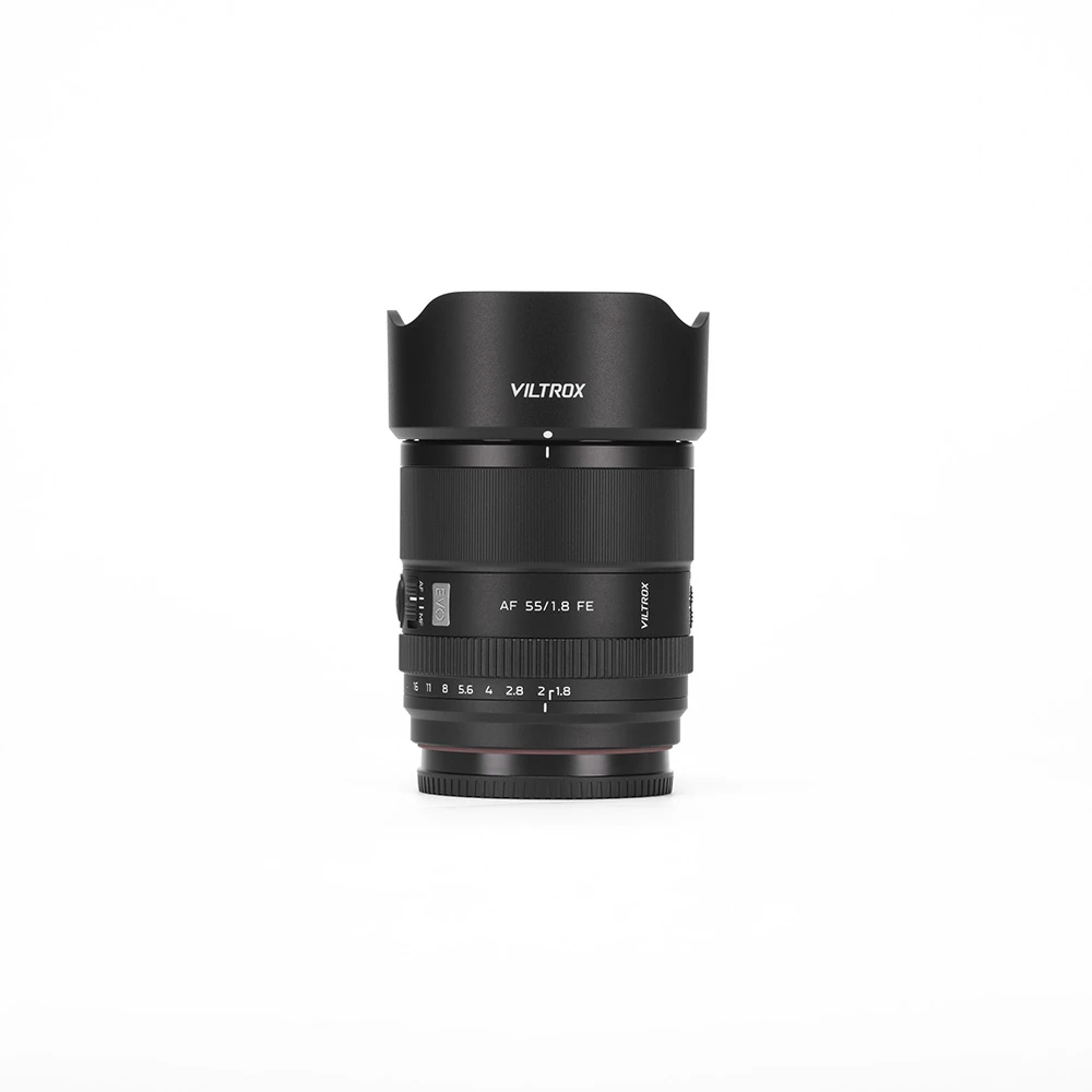 Kameros Objektyvas - Viltrox AF 55mm F1.8 EVO Pilno Kadro Fiksuoto Objektyvo Sony E-Mount Kameroms Juodas