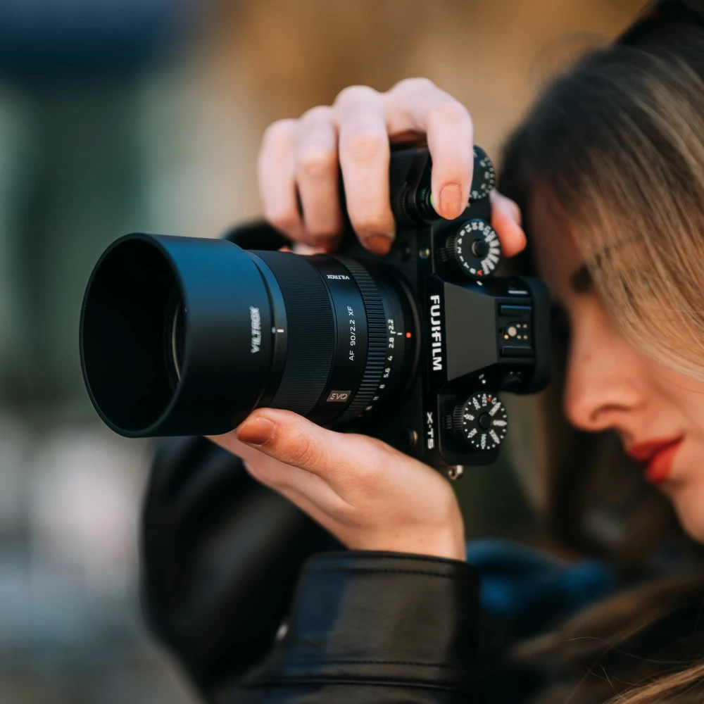 Nikkor Kameros Objektyvas - Viltrox AF 90mm F2.2 EVO Fuji FX Portretinis Objektyvas